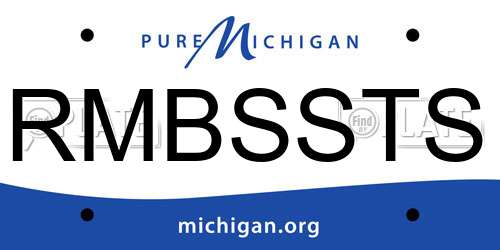 RMBSSTS Michigan License Plate