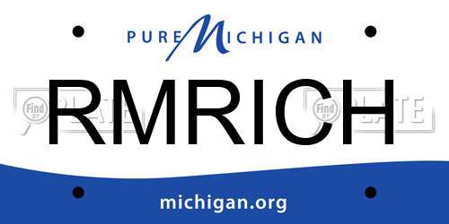 RMRICH Michigan License Plate