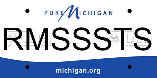 RMSSSTS Michigan License Plate