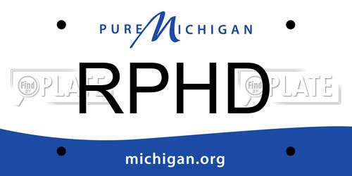 RPHD Michigan License Plate