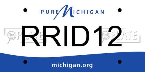 RRID12 Michigan License Plate