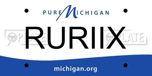 RURIIX Michigan License Plate