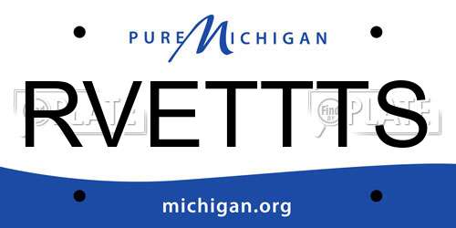 RVETTTS Michigan License Plate