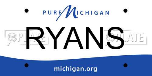RYANS Michigan License Plate