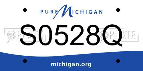S0528Q Michigan License Plate