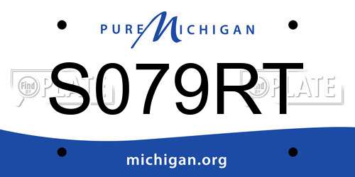 S079RT Michigan License Plate