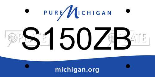 S150ZB Michigan License Plate