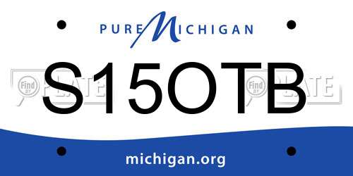 S15OTB Michigan License Plate