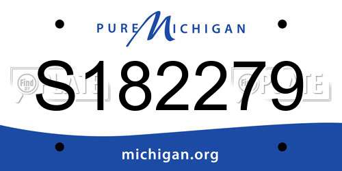 S182279 Michigan License Plate