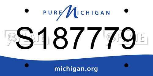 S187779 Michigan License Plate