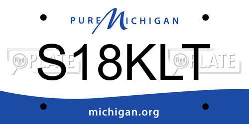 S18KLT Michigan License Plate