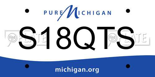 S18QTS Michigan License Plate