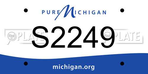 S2249 Michigan License Plate