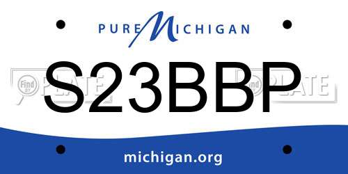 S23BBP Michigan License Plate