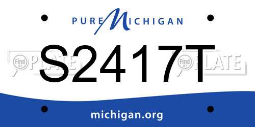 S2417T Michigan License Plate