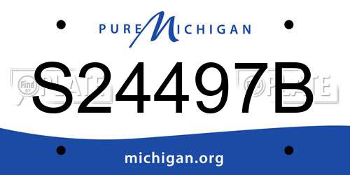 S24497B Michigan License Plate