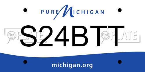 S24BTT Michigan License Plate