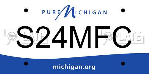 S24MFC Michigan License Plate
