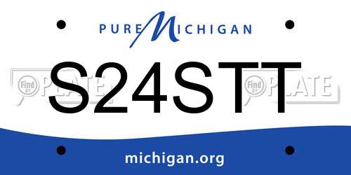 S24STT Michigan License Plate