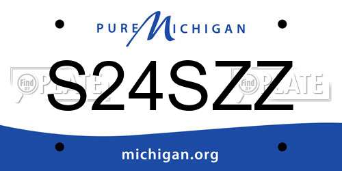 S24SZZ Michigan License Plate