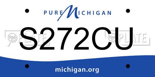 S272CU Michigan License Plate