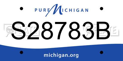 S28783B Michigan License Plate