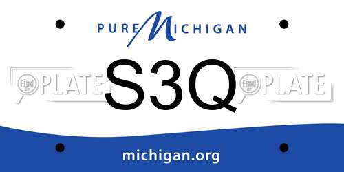 S3Q Michigan License Plate