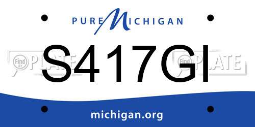 S417GI Michigan License Plate