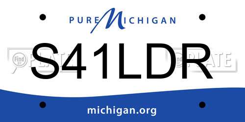 S41LDR Michigan License Plate