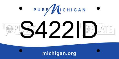 S422ID Michigan License Plate