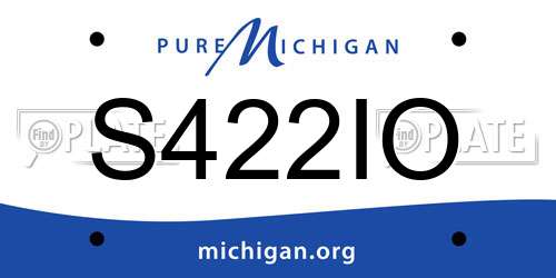 S422IO Michigan License Plate