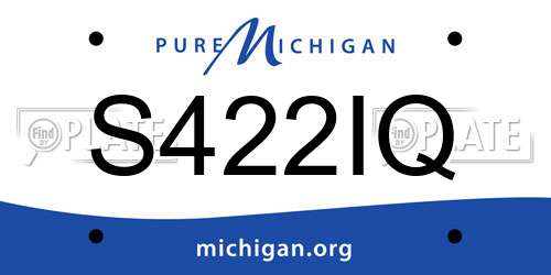 S422IQ Michigan License Plate