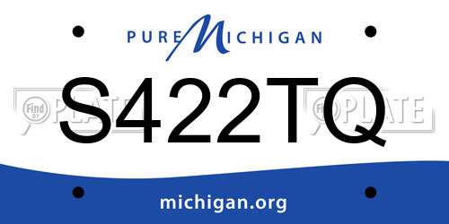 S422TQ Michigan License Plate