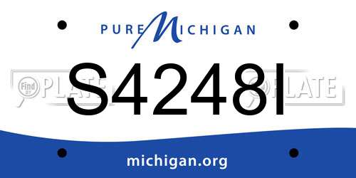 S4248I Michigan License Plate
