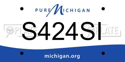 S424SI Michigan License Plate