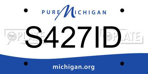 S427ID Michigan License Plate