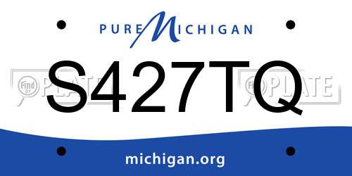 S427TQ Michigan License Plate