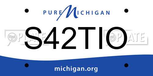 S42TIO Michigan License Plate