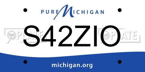 S42ZIO Michigan License Plate