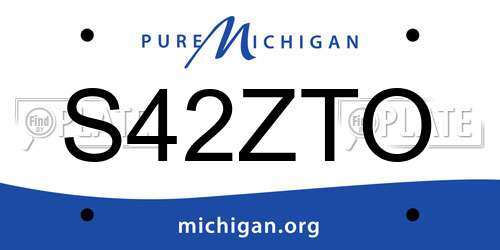S42ZTO Michigan License Plate