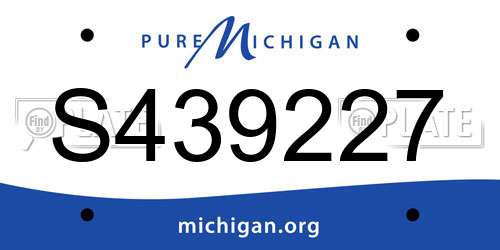 S439227 Michigan License Plate