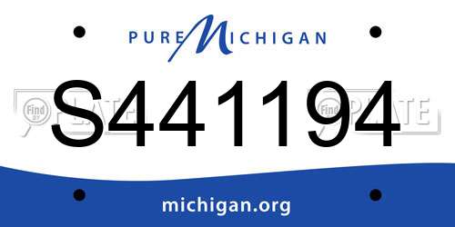 S441194 Michigan License Plate