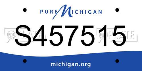 S457515 Michigan License Plate
