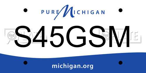 S45GSM Michigan License Plate
