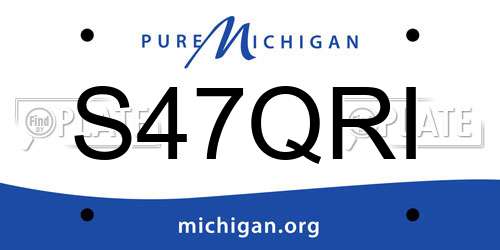 S47QRI Michigan License Plate
