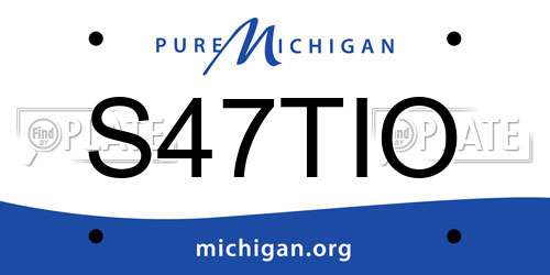 S47TIO Michigan License Plate