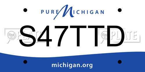 S47TTD Michigan License Plate