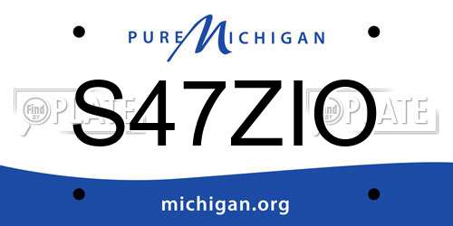 S47ZIO Michigan License Plate