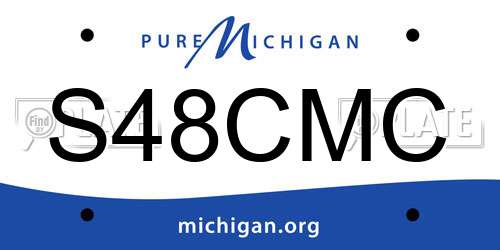 S48CMC Michigan License Plate