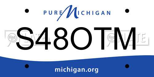 S48OTM Michigan License Plate
